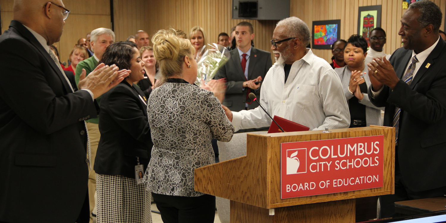 Alvin Meek receives diploma 